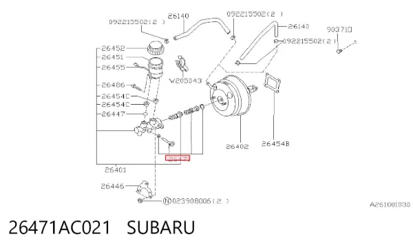  26471AC021 Subaru