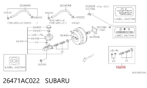  26471AC022 Subaru