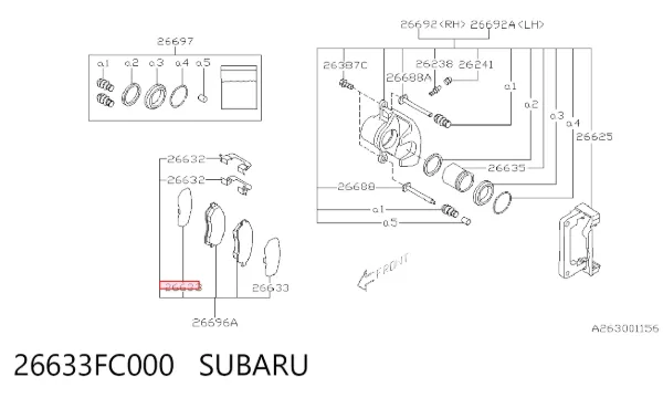  26633FC000 Subaru