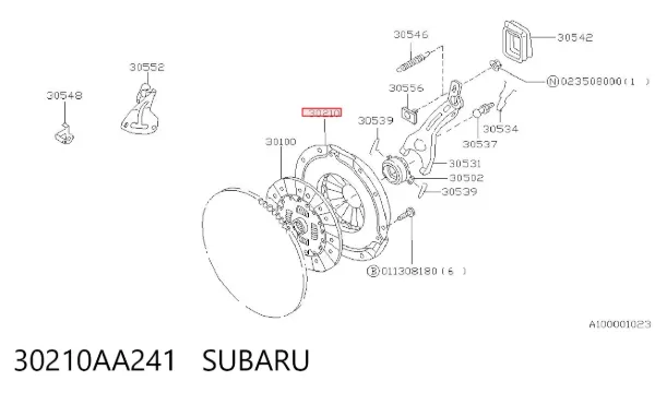 Plato de presión de embrague 30210AA241 Subaru
