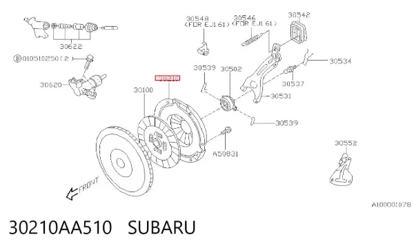 Plato de presión de embrague 30210AA510 Subaru