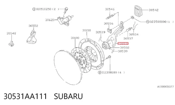 Horquilla de embrague 30531AA111 Subaru
