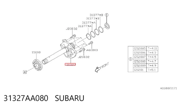 Bomba De Aceite Transmision 31327AA080 Subaru