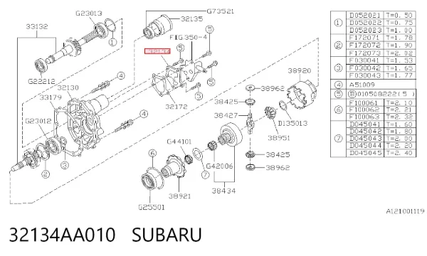  32134AA010 Subaru
