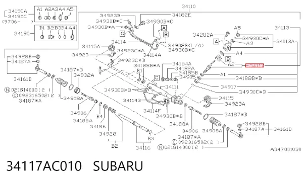  34117AC010 Subaru