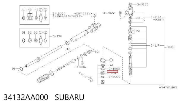  34132AA000 Subaru
