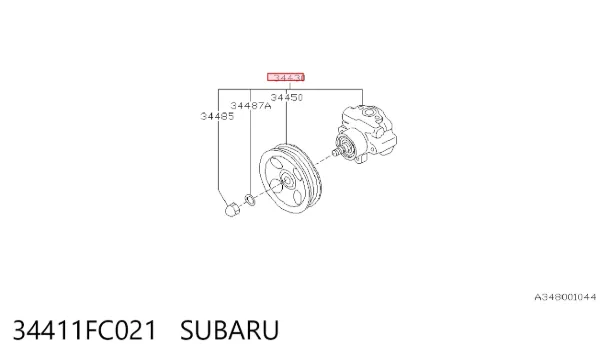 Bomba de dirección 34411FC021 Subaru