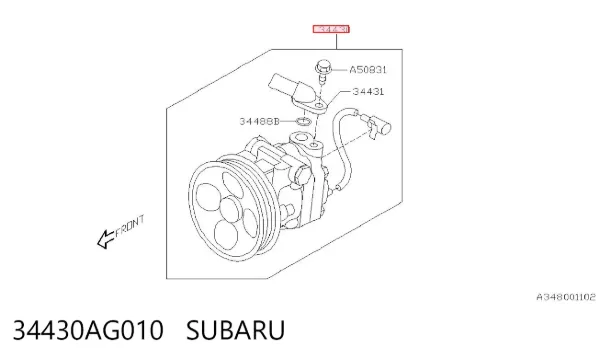 Bomba de dirección 34430AG010 Subaru