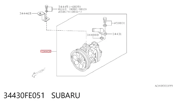 Bomba de dirección 34430FE051 Subaru