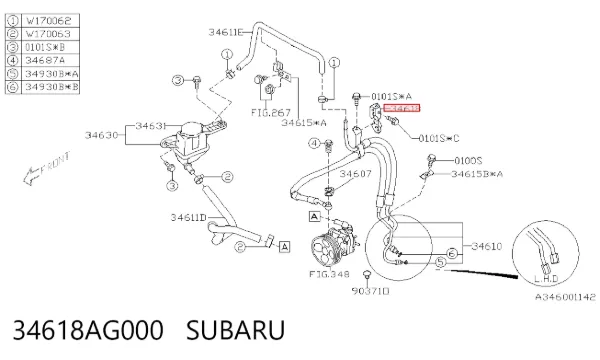  34618AG000 Subaru