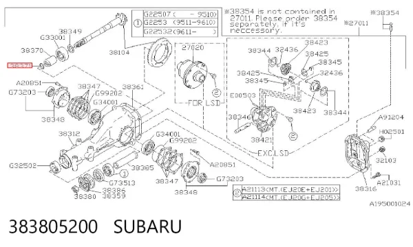  383805200 Subaru