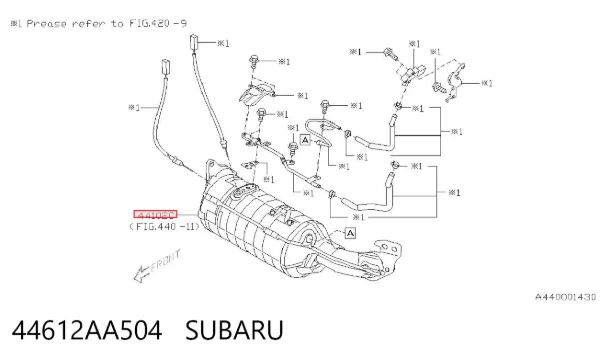 Filtro de partículas 44612AA504 Subaru