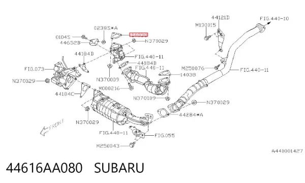Junta colector escape Subaru Outback V