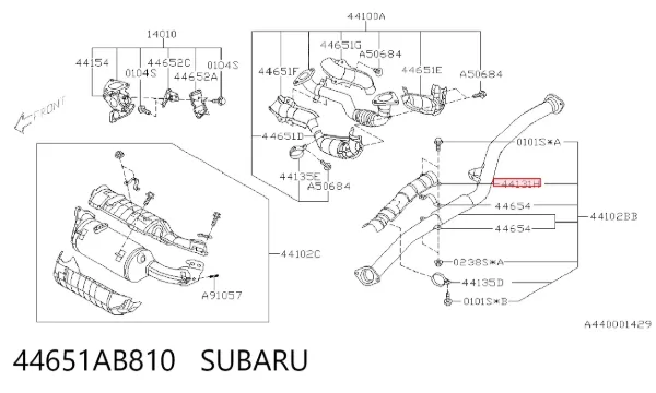  44651AB810 Subaru