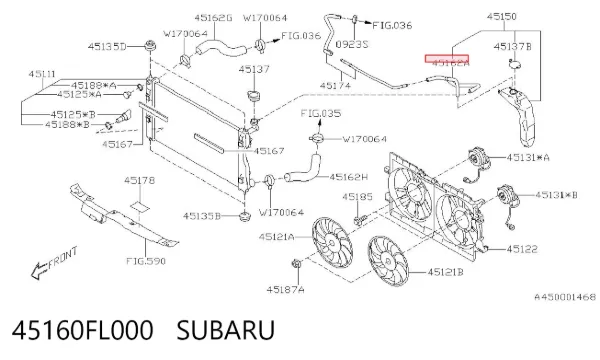  45160FL000 Subaru
