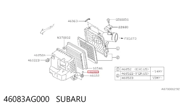 46083AG000 Subaru