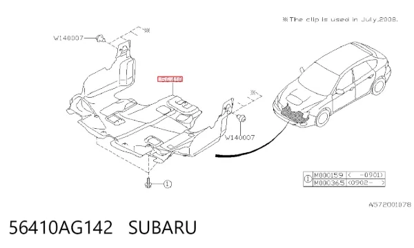 Protección motor / empotramiento Subaru Outback III