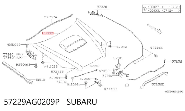 Capó Subaru Outback III