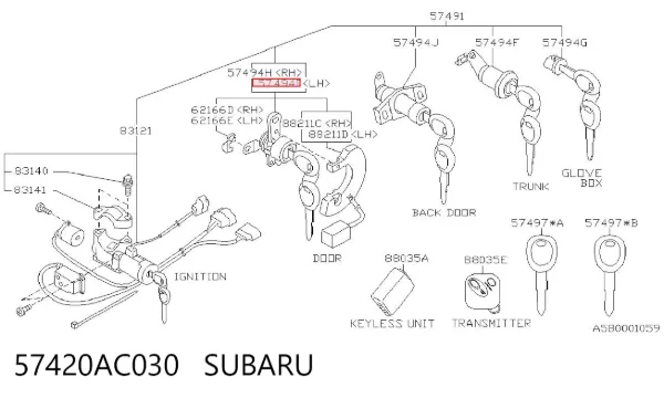  57420AC030 Subaru