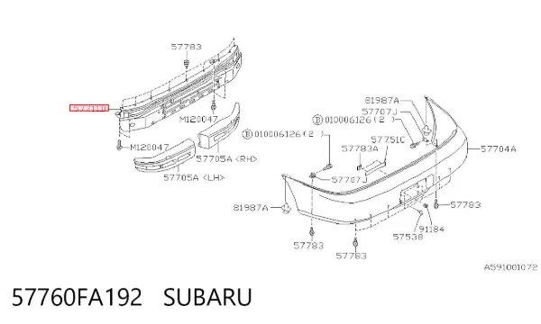  57760FA192 Subaru