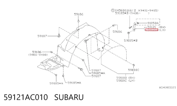  59121AC010 Subaru