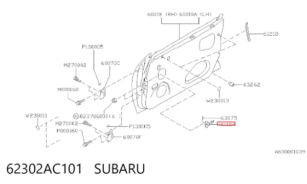  62302AC101 Subaru