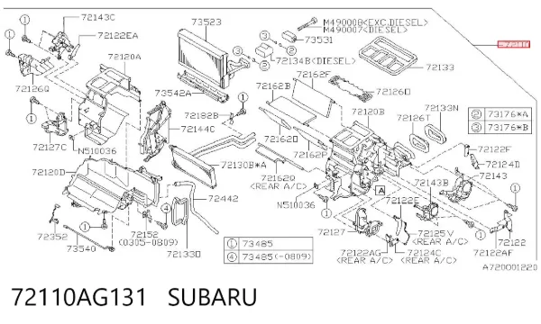  72110AG131 Subaru