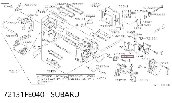  72131FE040 Subaru