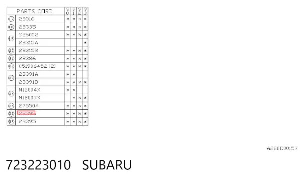 Grasa para rodamientos y juntas homocinéticas 723223010 Subaru