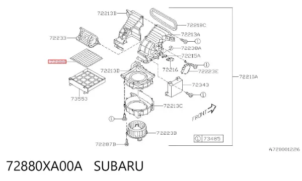 Filtro de habitáculo 72880XA00A Subaru
