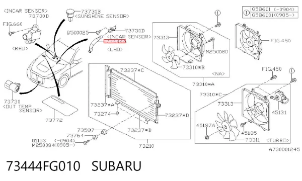  73444FG010 Subaru
