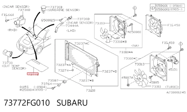  73772FG010 Subaru