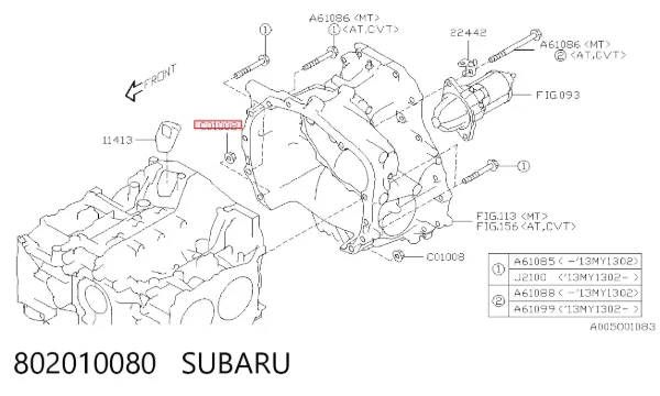  802010080 Subaru