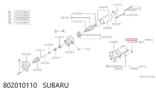  802010110 Subaru