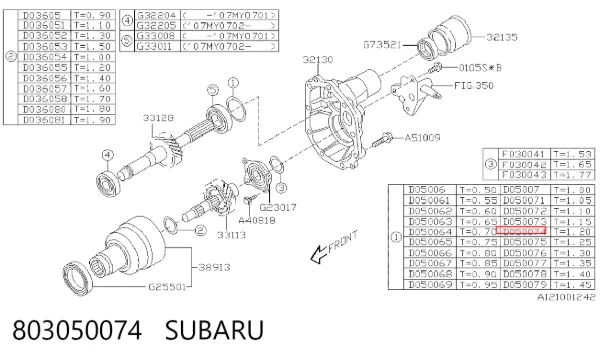  803050074 Subaru
