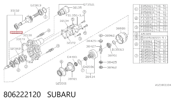  806222120 Subaru