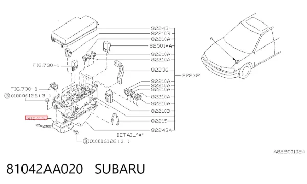  81042AA020 Subaru