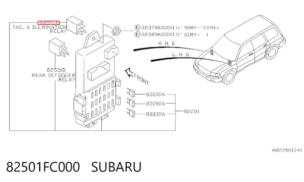  82501FC000 Subaru