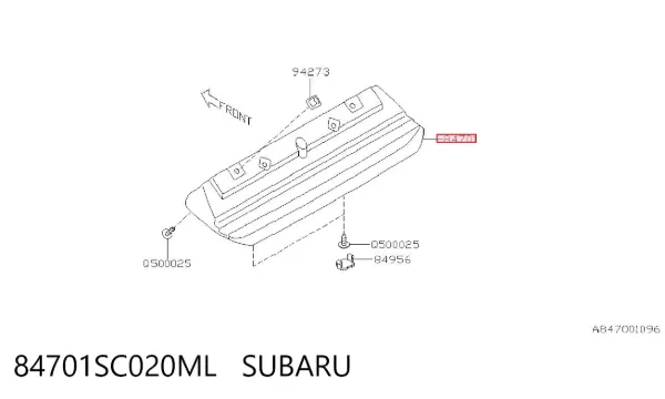 Tercera luz de freno 84701SC020ML Subaru