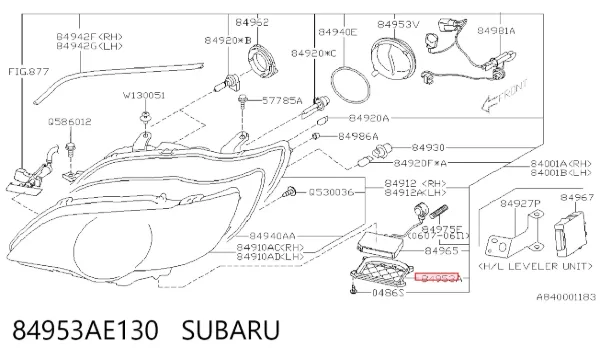  84953AE130 Subaru