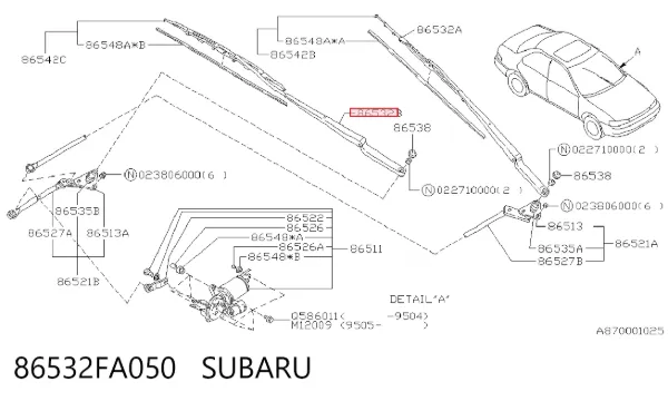  86532FA050 Subaru