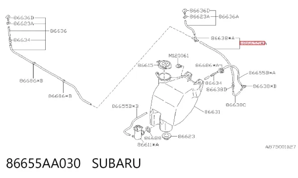  86655AA030 Subaru
