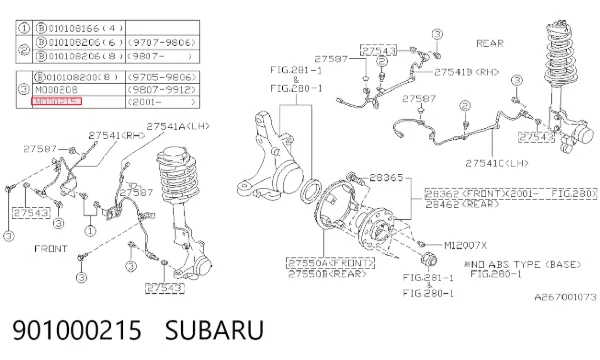  901000215 Subaru