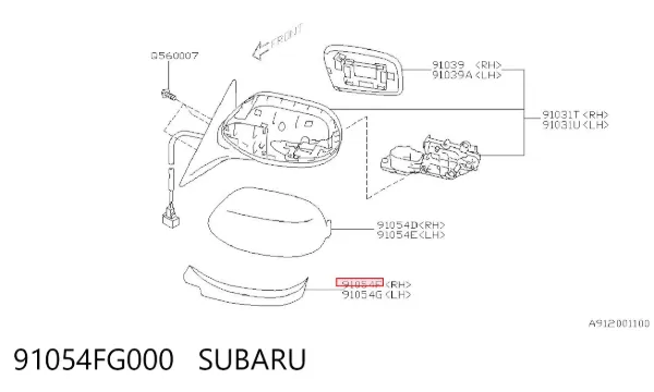  91054FG000 Subaru