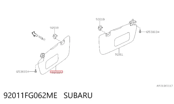 Parasol 92011FG062ME Subaru