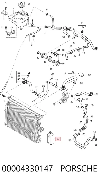 Refrigerante PORSCHE 00004330147