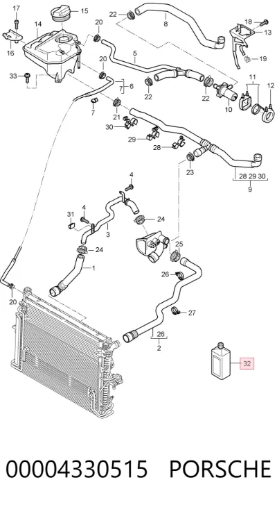 Refrigerante PORSCHE 00004330515