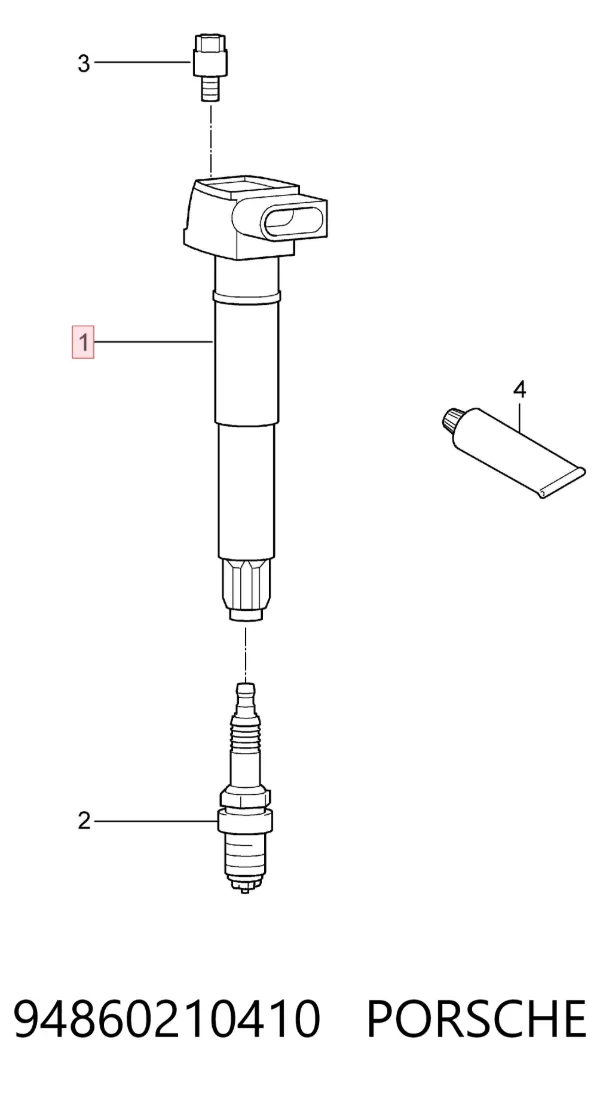 Bobina 94860210410 Porsche