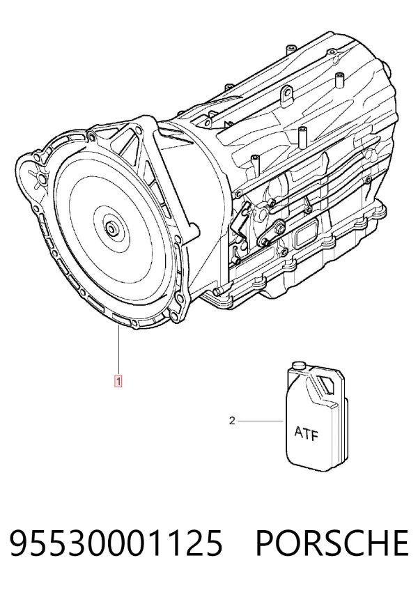 Caja de cambios automática 95530001125 Porsche