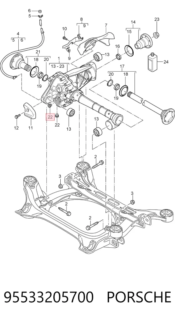  95533205700 Porsche